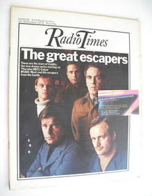Radio Times magazine - The Great Escapers cover (14-20 October 1972)