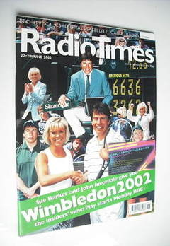 Radio Times magazine - Wimbledon 2002 cover (22-28 June 2002)