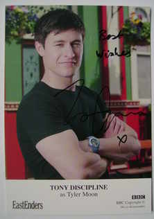 Tony Discipline autographed photo (EastEnders actor)