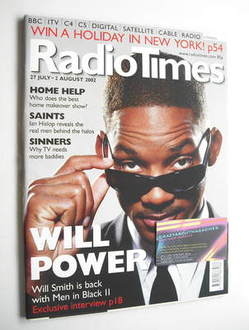 Radio Times magazine - Will Smith cover (27 July - 2 August 2002)