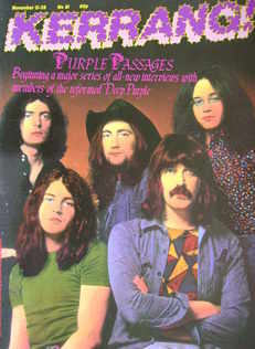 <!--1984-11-15-->Kerrang magazine - Deep Purple cover (15-28 November 1984 