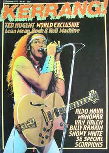 Kerrang magazine - Ted Nugent cover (9-22 February 1984 - Issue 61)