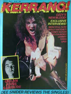<!--1983-04-21-->Kerrang magazine - Jake E. Lee cover (21 April - 4 May 198
