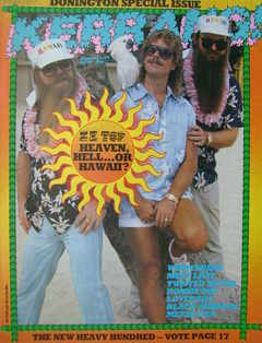 <!--1983-08-11-->Kerrang magazine - ZZ Top cover (11-24 August 1983 - Issue