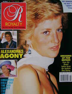 Royalty Monthly magazine - Princess Diana cover (November 1989, Vol.9 No.2)