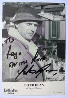 Peter Dean autograph (ex EastEnders actor)