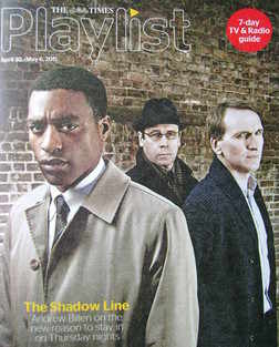 The Times Playlist magazine - 30 April 2011 - The Shadow Line cover