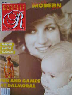 Royalty Monthly magazine - Princess Diana and Prince Harry cover (October 1988, Vol.8 No.1)