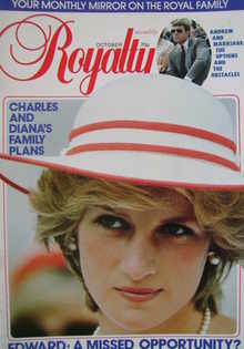 Royalty Monthly magazine - Princess Diana cover (October 1983, Vol.3 No.4)