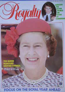 Royalty Monthly magazine - The Queen cover (January 1984, Vol.3 No.7)