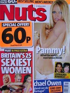 Nuts magazine - Pamela Anderson cover (12-18 March 2004)
