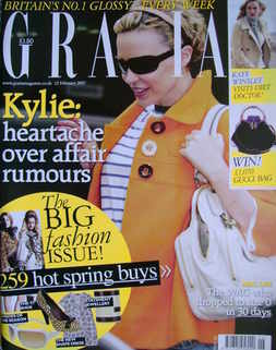 <!--2007-02-12-->Grazia magazine - Kylie Minogue cover (12 February 2007)