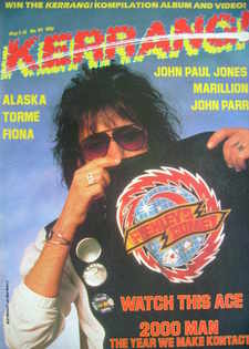 Kerrang magazine - Ace Frehley cover (2-15 May 1985 - Issue 93)