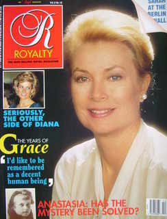Royalty Monthly magazine - Princess Grace of Monaco cover (July 1989, Vol.8 No.10)