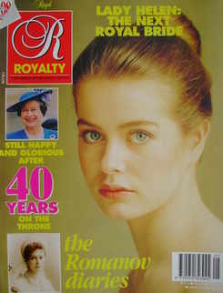 Royalty Monthly magazine - Lady Helen Windsor cover (February 1992, Vol.11 No.5)