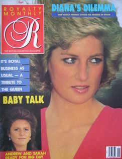 Royalty Monthly magazine - Princess Diana cover (August 1988, Vol.7 No.11)
