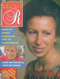 Royalty Monthly magazine - Princess Anne cover (January 1988, Vol.7 No.4)