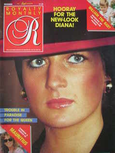 Royalty Monthly magazine - Princess Diana cover (November 1987, Vol.7 No.2)