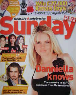 Sunday magazine - 6 November 2005 - Danniella Westbrook cover