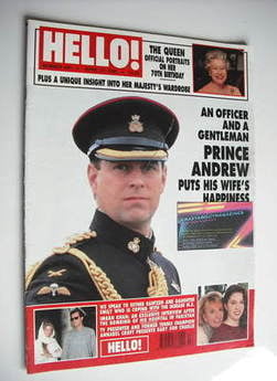 Hello! magazine - Prince Andrew cover (27 April 1996 - Issue 404)