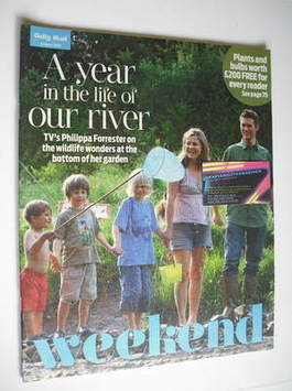 Weekend magazine - Philippa Forrester and family cover (13 March 2010)