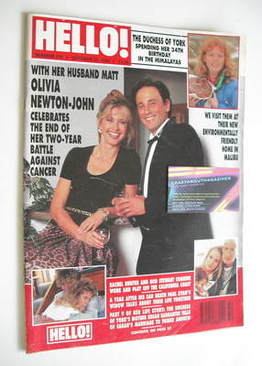 Hello! magazine - Olivia Newton-John cover (23 October 1993 - Issue 276)