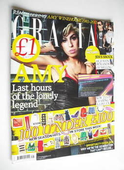 <!--2011-08-08-->Grazia magazine - Amy Winehouse cover (8 August 2011)