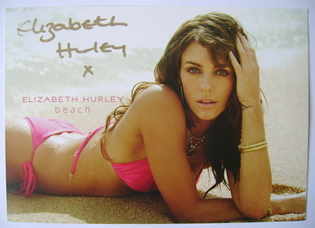 Elizabeth Hurley autograph (hand-signed photograph)