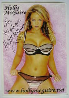Holly McGuire autograph