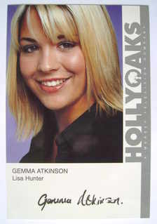 Gemma Atkinson autograph (ex-Hollyoaks actor)