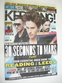 Kerrang magazine - 30 Seconds To Mars cover (27 August 2011 - Issue 1378)