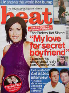 <!--2001-12-08-->Heat magazine - Jessie Wallace cover (8-14 December 2001 -
