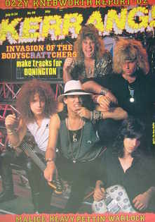 Kerrang magazine - Ratt cover (11-24 July 1985 - Issue 98)