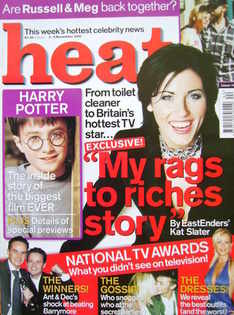 <!--2001-11-03-->Heat magazine - Jessie Wallace cover (3-9 November 2001 - 