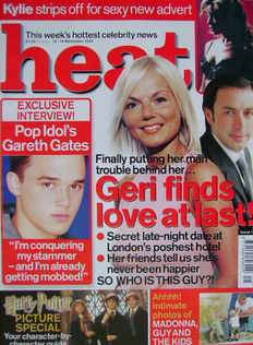 Heat magazine - Geri Halliwell and Bobby Hashemi cover (10-16 November 2001 - Issue 142)