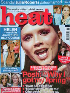 Heat magazine - Victoria Beckham cover (8-14 September 2001 - Issue 133)