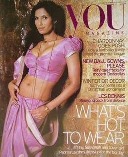 <!--2004-12-19-->You magazine - Padma Lakshmi cover (19 December 2004)