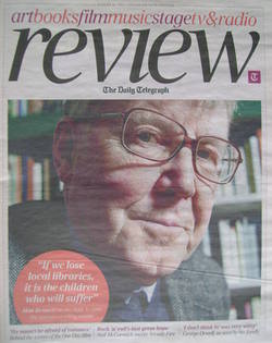 The Daily Telegraph Review newspaper supplement - 13 August 2011 - Alan Bennett cover
