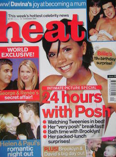 <!--2001-10-06-->Heat magazine - Victoria Beckham cover (6-12 October 2001 