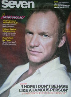 Seven magazine - Sting cover (21 November 2010)