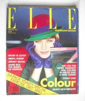 <!--1991-02-->Australian Elle magazine - February 1991 - Jenny Hayman cover