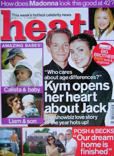<!--2001-07-07-->Heat magazine - Jack Ryder and Kym Marsh cover (7-13 July 