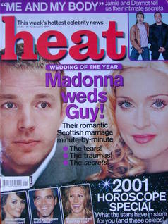 Heat magazine - Guy Ritchie and Madonna cover (6-12 January 2001 - Issue 98)