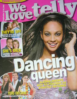 We Love Telly magazine - Alesha Dixon cover (12-18 September 2009)