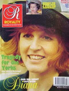 Royalty Monthly magazine - Sarah Ferguson cover (Vol.11 No.7, 1992)