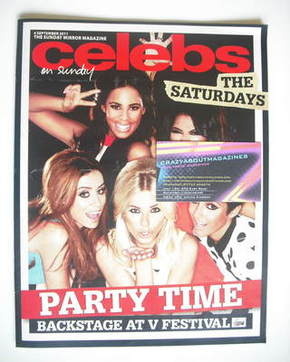 Celebs magazine - The Saturdays cover (4 September 2011)