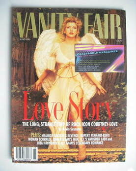Vanity Fair magazine - Courtney Love cover (June 1995)
