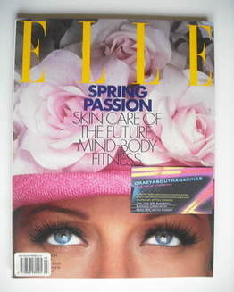 US Elle magazine - March 1993 - Jenny Brunt cover
