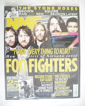 NME magazine - Foo Fighters cover (16 April 2011)