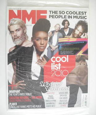 NME magazine - Cool List 2010 cover (23 October 2010)